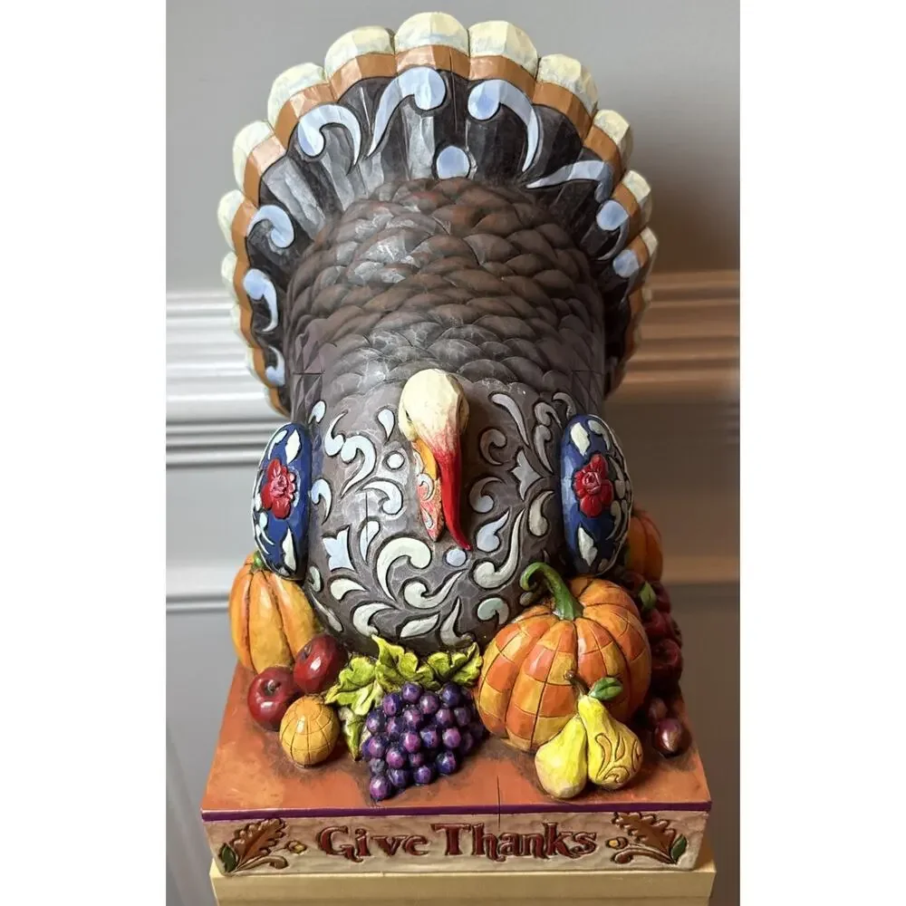 Jim Shore Heartwood Creek Give Thanks Turkey Figurine 4012600 w/ Box 2008